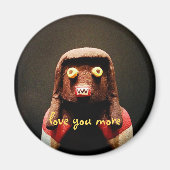 Aimant Kachina Doll Face Amour You Plus Script Drôle mign (Devant)