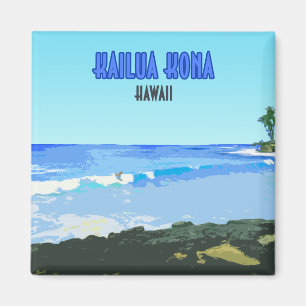 Aimant Kailua Kona Big Island Hawaii Vintage