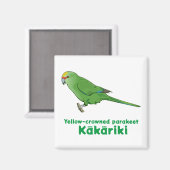 Aimant Kakariki à couronne jaune (Recto/Verso)