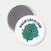 Aimant Kale-lelujah Funny Veggie Kale Pun (Recto/Verso)