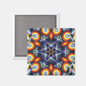 Aimant Kaleidoscope de charbon (Recto/Verso)