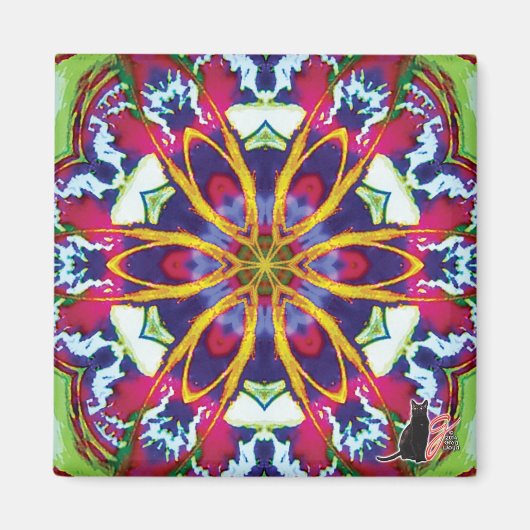 Aimant Kaléidoscope de Hummers (Devant)