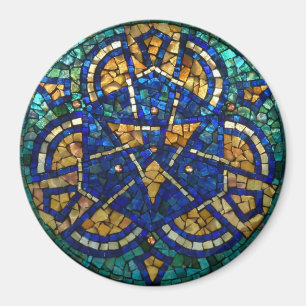 Aimant "kaléidoscope " de mosaïque souillé en