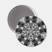 Aimant Kaleidoscope gris foncé (Recto/Verso)