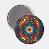 Aimant Kaleidoscope rêve coloré et hypnotique (Recto/Verso)