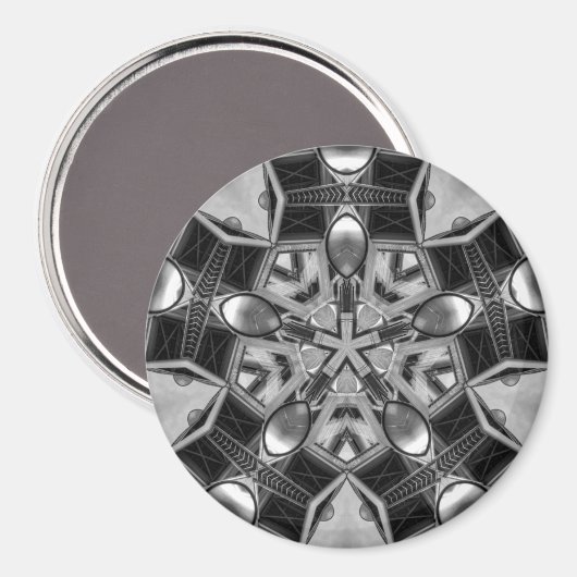 Aimant Kaleidoscope Star gris foncé... (Recto/Verso)