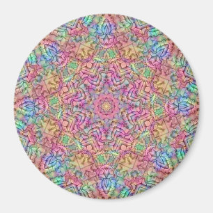 Aimant Kaleidoscope Vintage de couleur Techno
