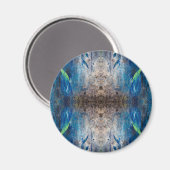 Aimant Kaléidoscopique abstrait bunt bohemien mandala (Recto/Verso)