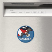 Aimant Kamala avec aigle et drapeau (In Situ (Lave-vaisselle))