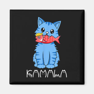 Aimant Kamala Cat Mange Du Poisson Drôle Harris Trump 202