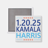 Aimant Kamala Harris 1ère femme présidente 1.20.25 (Recto/Verso)