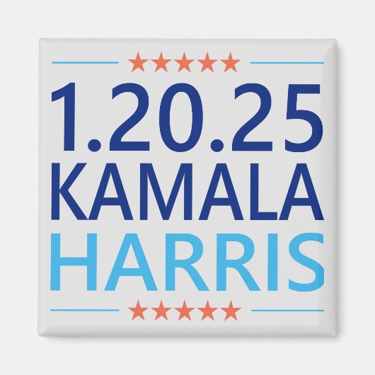 Aimant Kamala Harris 1ère femme présidente 1.20.25 (Devant)