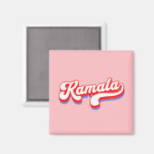 Aimant Kamala Harris 2024 Cute Election 2024 Hot Pink (Recto/Verso)