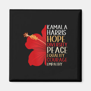 Aimant Kamala Harris 2024 Election Hope Equality Hibiscus
