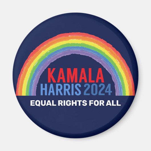 Aimant Kamala Harris 2024 Election Rainbow LGBTQ (Devant)