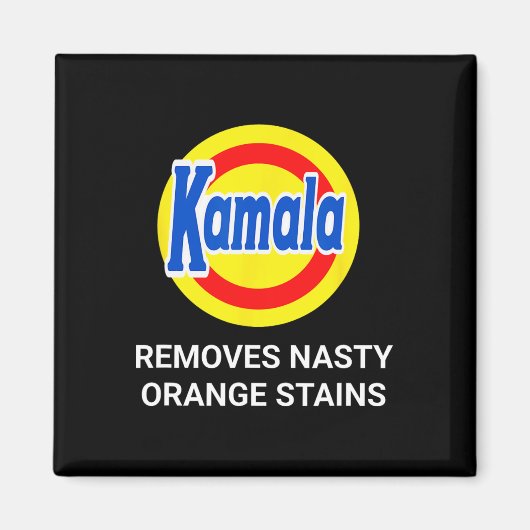 Aimant Kamala Harris 2024 élimine Nasty Orange Stains Fun (Devant)