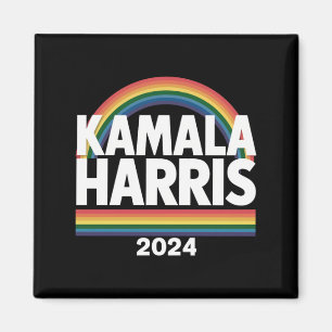 Aimant Kamala Harris 2024 Gay pride arc-en-ciel élection