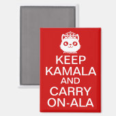 Aimant Kamala Harris 2024 Le Président Continue Calm (Recto/Verso)