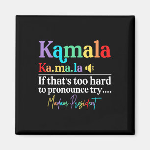 Aimant Kamala Harris 2024 Madame la Présidente Harris Vot