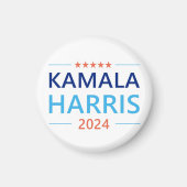 Aimant Kamala Harris 2024 pour le Président Button (Devant)