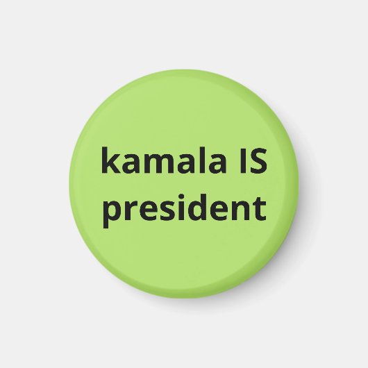Aimant Kamala Harris est la présidente des élections de 2 (Devant)