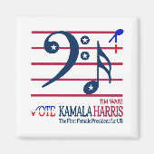 Aimant Kamala Harris et Tim Walz (Devant)