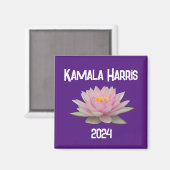 Aimant Kamala Harris Lotus 2024 (Recto/Verso)