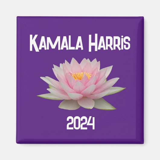 Aimant Kamala Harris Lotus 2024 (Devant)