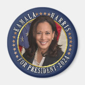 Aimant Kamala Harris pour le président démocrate 2024 Pho (Devant)