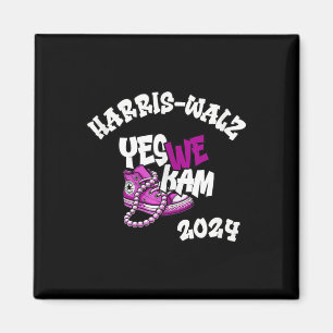 Aimant Kamala Harris Tim W 2024 oui We Kam Purple White T