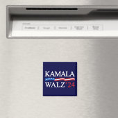 Aimant Kamala Harris Walz 2024 Évidemment bleu (In Situ (Lave-vaisselle))