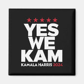Aimant Kamala Harris Yes We Kam for US President 2024 (Devant)