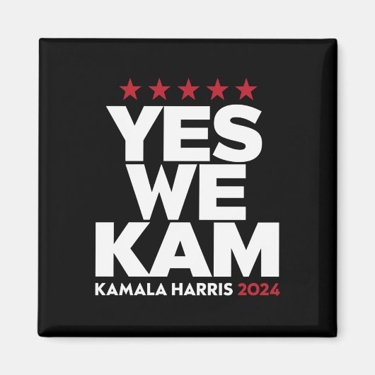 Aimant Kamala Harris Yes We Kam for US President 2024 (Devant)