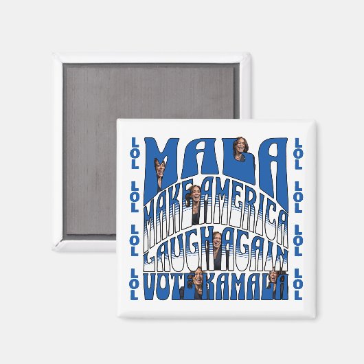 Aimant Kamala riant (Recto/Verso)