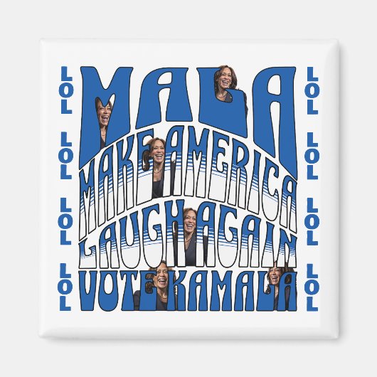 Aimant Kamala riant (Devant)