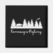Aimant Kancamagus Highway New Hampshire Rustic Bear Wildl (Devant)