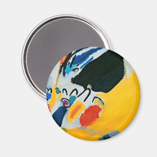 Aimant Kandinski Impression III Concert Peinture Abstrait (Recto/Verso)