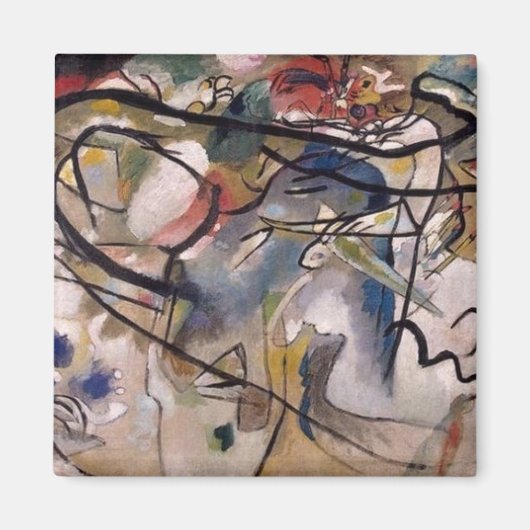 Aimant Kandinsky Art moderne Abstrait coloré (Devant)