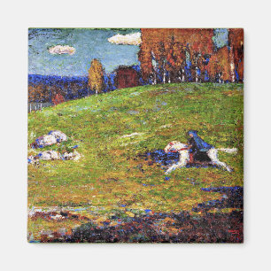 Aimant Kandinsky - Blue Rider, paysage peinture