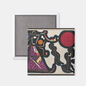 Aimant Kandinsky - Cercle rouge (Recto/Verso)