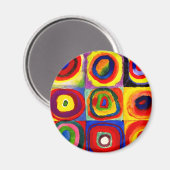 Aimant Kandinsky Farbstudie Quadrates Cercles Art  (Recto/Verso)