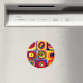 Aimant Kandinsky Farbstudie Quadrates Cercles Art  (In Situ (Lave-vaisselle))