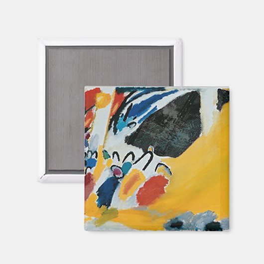 Aimant Kandinsky jaune (Recto/Verso)