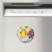 Aimant Kandinsky jaune-rouge-bleu (In Situ (Lave-vaisselle))