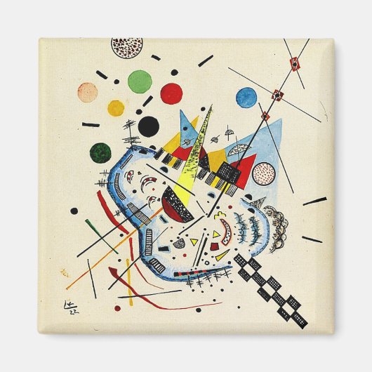 Aimant Kandinsky - La Mer et le Soleil, peinture populair (Devant)