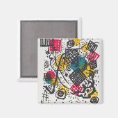 Aimant Kandinsky Small Worlds V Classic Abstrait (Recto/Verso)