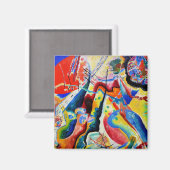 Aimant Kandinsky - Tableau a la Tache Rouge (Recto/Verso)