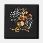Aimant Kangaroo Humour Boxer Animal Fun Boxer (Devant)