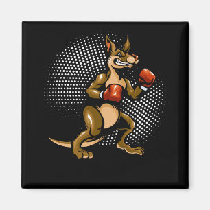 Aimant Kangaroo Humour Boxer Animal Fun Boxer