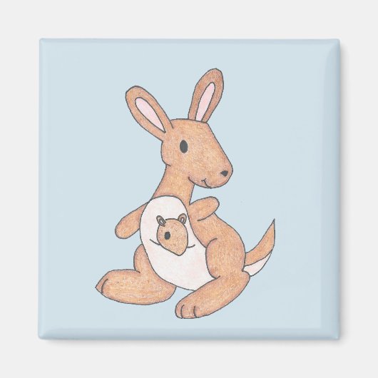 Aimant Kangaroo & Joey (Devant)
